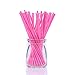 Colored Lollipop Sticks 100 count 6 inch (Blue, White, Purple, Yellow, Rose-red) (100)
