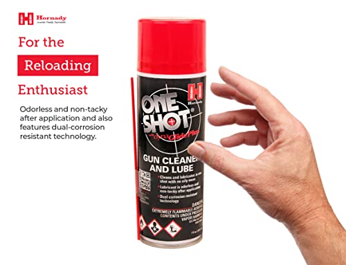 thumbnail image 2 of Hornady 9990 One Shot Gun Cleaner & Dry Lube (7oz Aerosol) With DynaGlide Plus 2 of 14