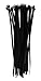 Cambridge Nylon 6/6 UL Listed Cable Ties 11-in 75 Lb Tensile Strength Standard Duty Self Locking UV Resistant Black Zip Ties, 100 Pack, Contractor Quality and Strength