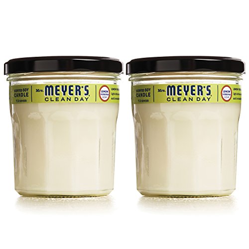 UPC 808124702967, MRS MEYERS Soy Candle Large, Lemon Verbena, 2 count 7.2 ounce each