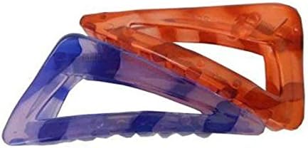 Pooja Trendz Mixed Color Triangle Style Hair Clutcher-Hair Claw/Clip-2 Pcs.