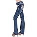 Sexy Couture Women's S96-PB Mid Rise Flare Bottoms Boot Cut Jeans