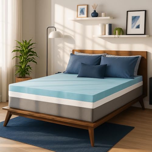 Sure2Sleep-Gelwirbel-Matratzenauflage aus Memory-Schaum, 5,1 cm (Doppelbett)