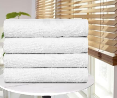 Kit 10 Toalhas Banho para Hotel 100% Algodão Caricinha - Branca