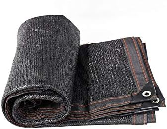 ZHANGZHIYUA 90% Shade Fabric Shade Fabric Sun Shade Cloth with Grommets for Pergola Cover Canopy, Black,3 * 8M
