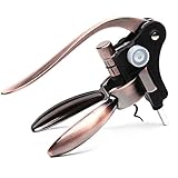 Best   Wine Bottle Opener Corkscrew Set With Foil Cutter and Extra Screwpull, Unique Gift Idea For Women, Men, Her, Him, Anniversary, Birthday, Christmas, Couples, Friendship (Luxury Golden)