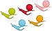 5pcs Snail Shape Silicone Tea Bag Holder Cup Mug Candy Colors Gift Set