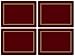 Pimpernel Classic Burgundy Placemats - Set of 4 Rectangular Cork Backed Table Mats with Deep Red Finish - Heat Resistant Wipe Clean Dining Placemats for Everyday Use & Decorative Table Protection