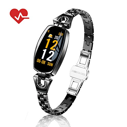 Fitness Tracker Watch Waterproof for Women with Blood Pressure Monitor, TOP-MAX Heart Rate Monitor Activity Tracker Watch,Smart Wristband Watch with Calorie Counter,Pedometer, Sleep Monitor,Black - Thumbnail 7