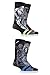 SockShop Mens 4 Pr Star Wars Darth Vader, Boba Fett, Emperor & Stormtrooper Socks 7-12 Assorted
