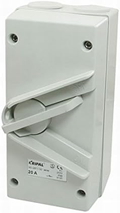 FemiaD AC 250V 20A IP66 2-Postion OFF/ON SPST UKF1-120 Weatherproof Isolating Switch
