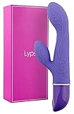 Rabbit Vibrator for Vagina - Dildo Vibrator Adult Toy - Sex for Couples - G Spot Vibrator Stimulator - Clit Vibrator - Suitable Male Sex Toy for Anal Play - Adult Toy for Couples, Purple, Lyps Holly