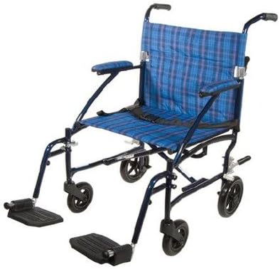 Drive Med 19424200 Wheelchair Fly-lite Transport 19 Inch Dfl19-bl Box Of 1