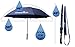 Athletico 68 Inch Automatic Open Golf Umbrella - Extra Large Double Canopy Umbrella is Windproof and Waterproof - Features Ergonomic Rubber Handle (Navy Blue, 68 inch)