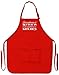 ThisWear Everything is Better in Grandma's Kitchen Apron for Kitchen Two Pocket Apron Red