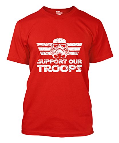 Support Our Troops Men's T-shirt (Red, X-Large)