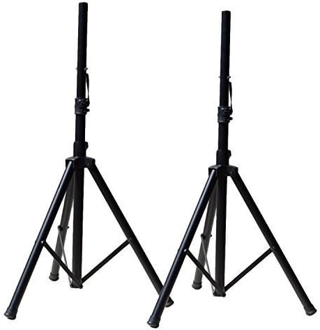Pair of Quest Audio Tripod DJ PA Speaker Stands Adjustable Height - PSS-01