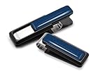 Black Aluminum Money Clip with Blue Herringbone Inlay