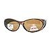 OTG Fit Over Glasses Oval Polarized Lens Sunglasses 100% UV Protection Brown