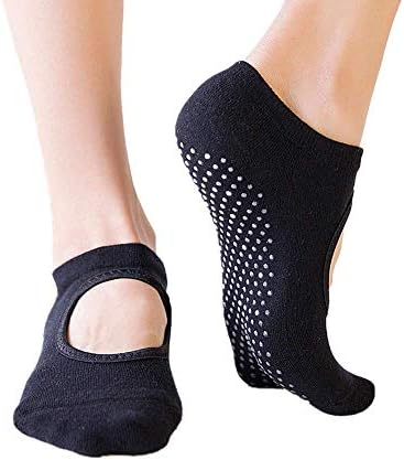 LVE Woman Yoga Socks, Non Slip Skid Pilates Yoga Sock Fitness Dance Ballet Barre Sports Socks For Ladies Girls