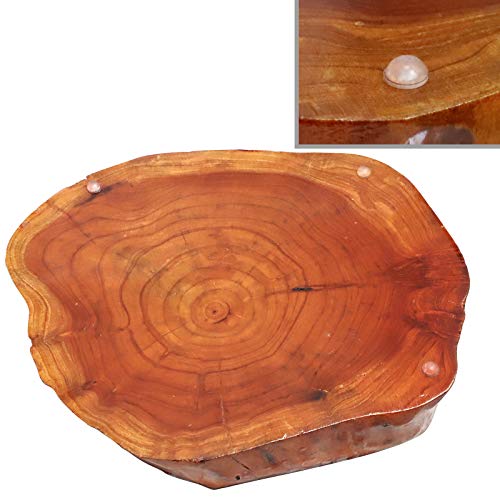 Woho Large Cigar Ashtray for Outdoor Patio, Wooden Ash Tray for Indoor Home Office, Cool Cigar Accessorie and Gift Set for Men(4 Slots, Around 9inch)