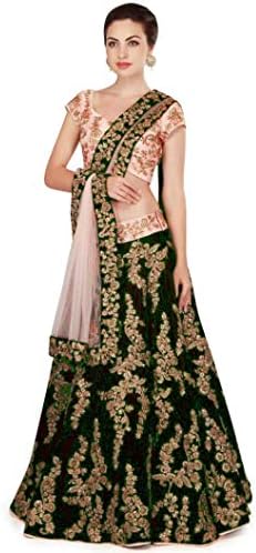 Wandar Beauty women'sEmbroidered multicolour Semi Stitched lehengas, lehenga choli (WANDR-09,FreeSize)