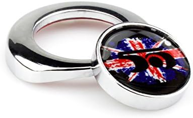Engine Start Push Start Button Ignition Starter Pushbutton Dash Cover Caps for Mini Cooper ONE/S/JCW R61 R60 R55 R56 R57 R58 R59 F54 F55 F56 F57 F60 Clubman Countryman Hardtop Hatchback (20)