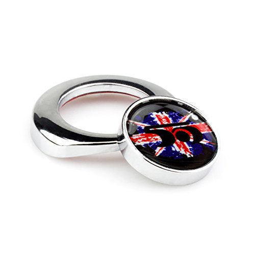 Engine Start Push Start Button Ignition Starter Pushbutton Dash Cover Caps for Mini Cooper ONE/S/JCW R61 R60 R55 R56 R57 R58 R59 F54 F55 F56 F57 F60 Clubman Countryman Hardtop Hatchback (20)