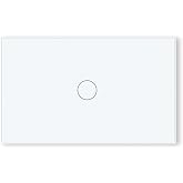 LOUYSGEN Smart Light Switch,Neutral Wire Required,White 1 Button | 4.65 X 2.83 X 1.34 Inches,Only 2.4GHz Wi-Fi,Voice Control,APP Control,Tempered Glass Panel