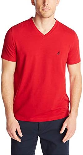 Nautica Men's Short Sleeve Solid Slim 
