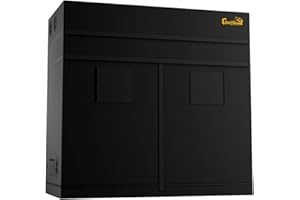 Gorilla Grow Tent 4x8, Tallest Height-adjustable, Industrial-strength Thickest Canvas with EZ Clean Diamond Reflective Interior, Strongest Zippers, All-Steel Poles for Professional Indoor Growing