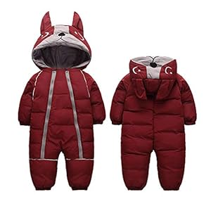 Bestgift Peuter Winter Sneeuwpak Een Stuk Warme Hoodies Jas voor Unisex Baby
