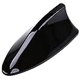 Possbay Shark Fin Antenna Car AM FM Signal Connection Roof Aerial with Adhesive Universal Fit for SUV Seden Black