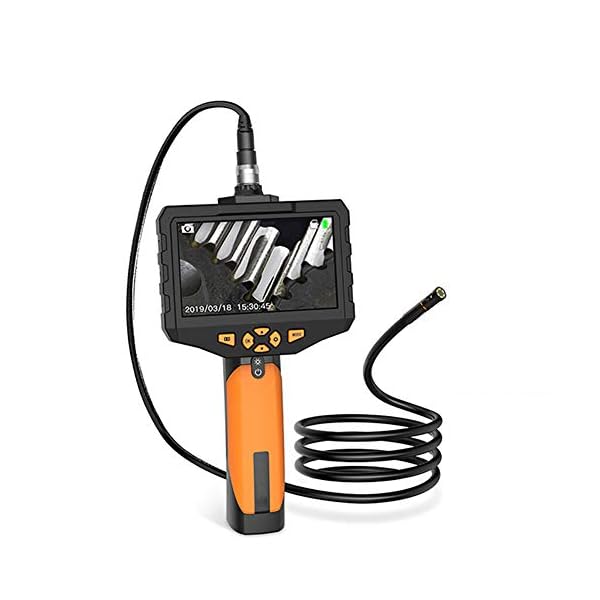 5.5Mm Dual-Linsen-Industrie-Endoskop, 1080P Wasserdichte Digitale Endoskopkamera, 4,5-Zoll-LCD-Schlangenkamera, Handheld…