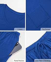 RUBZOOF Lounge Sets for Women V Neck Two Piece