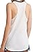 Darceil Women's White Big Red Lip Racerback Camisole Shirt, White, Size Medium