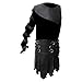 Olly And Ally Real Black Leather Heavy duty Mens Roman Gladiator Kilt Set LARP - (K3-BLK) W36