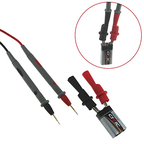 huanban072 Probe Test Lead with Alligator Clips Clamp Cable Digital Multimeter Test + 1000V 20A Test Lead
