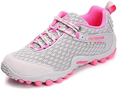 cici shoes Women's Outdoor Leather Hiking Shoes Low Cut Boots Breathable Lightweight Sneaker for Walking Trekking