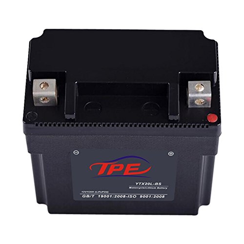 Lithium Iron Motorcycle Battery Light Weight 12.8V Powersports with Built-in Battery Management System (YTX20L-BS) - Thumbnail 2