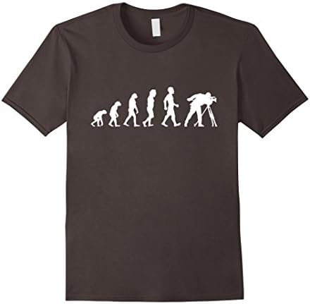 Mens  Evolution Of Cameraman Funny Filmmaker Film T Shirt Gift Medium Asphalt
