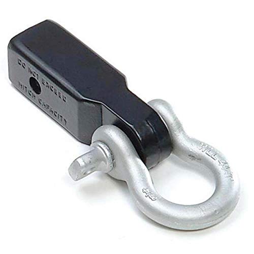 RAMPAGE PRODUCTS D-Ring Shackle Kit for 2" Receiver | Steel, Black | 8610 | Uni…