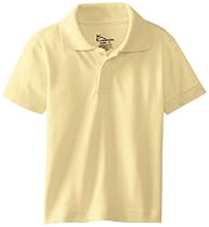 Classroom Little Boys' Toddler Short Sleeve Pique Polo, Yellow, 2T