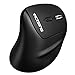 VicTsing 2.4G Wireless Vertical Mouse Ergonomic High Precision Optical Mouse, 1000/1600/2000/2400, 6 Buttons for PC, Desktop, Laptop, Mac (Black)