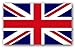SoCal Flags® Brand British Flag 3x5 Foot Polyester United Kingdom Flag - High Quality Weather Resistant Durable - 100d Material Not See Thru Like Other Brands