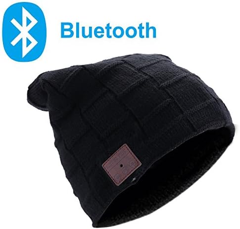 Music Beanie, Bluetooth Wireless Knitted Skullies Built in Stereo Speaker Handsfree Cap for Boys and Girls
