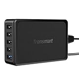 Tronsmart 54W 5-Port USB Charger with Quick Charge 2.0 Technology - Black
