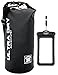 Premium Waterproof Bag, Sack with Phone Dry Bag and Long Adjustable Shoulder Strap Included (Black, 10 L)