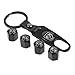BENZEE 4pcs VB01 Black Car Wheel Tire Valve Caps Stem Air For DODGE RAM