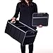 meori Large Trunk Organizer for Groceries Collapsible Lava Black Storage Car SUV 2 Compartments Picnic Road Trip Sports Gear